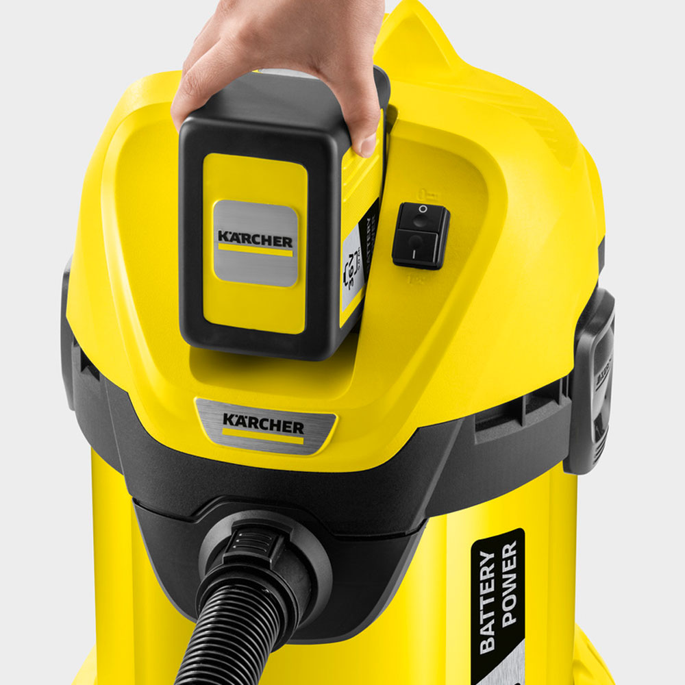 Produktabbildung: Kärcher - WD 3 Battery Set inkl. Akku und Ladegerät